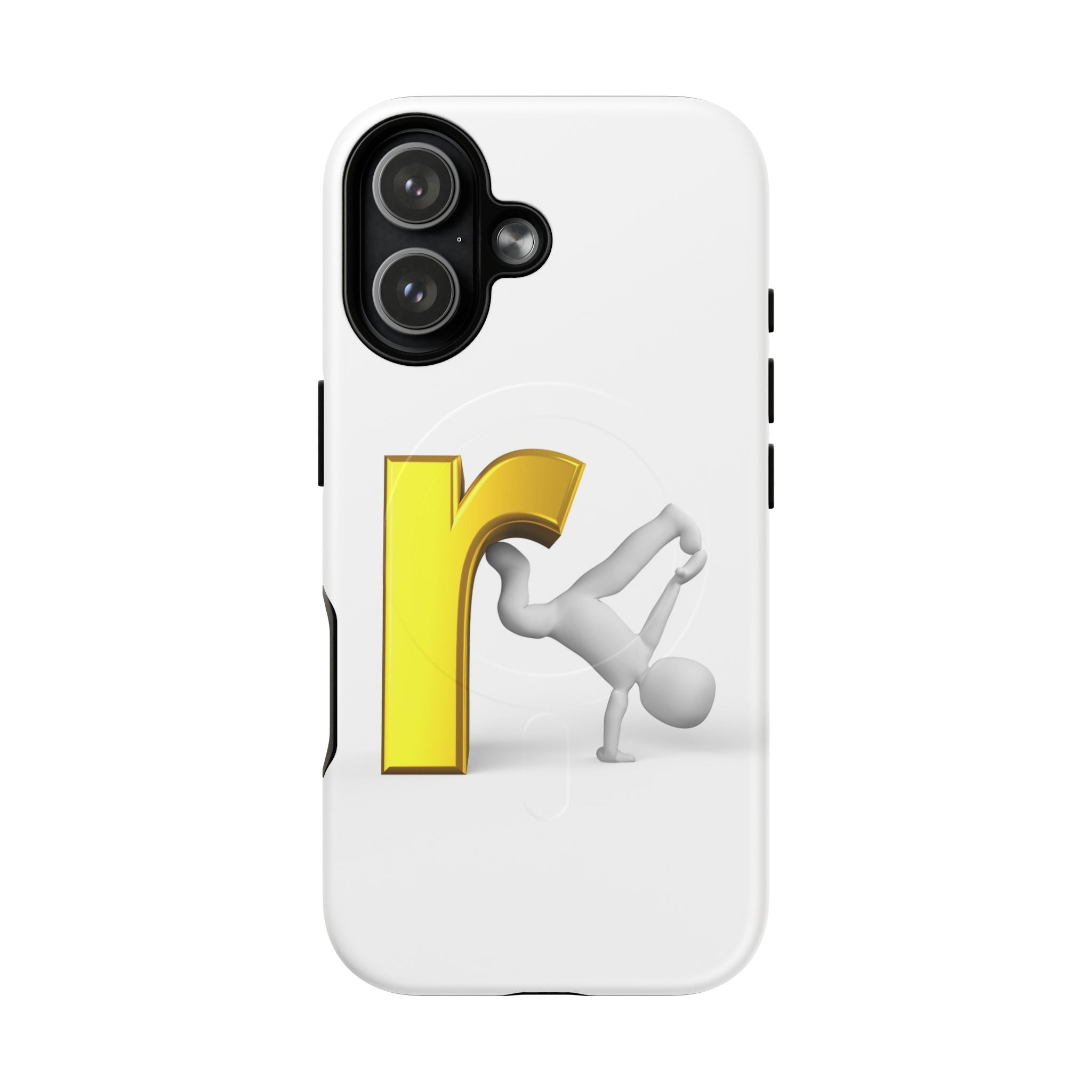 Yellow Letter R Breakdance Phone Case | Tough Magnetic Case