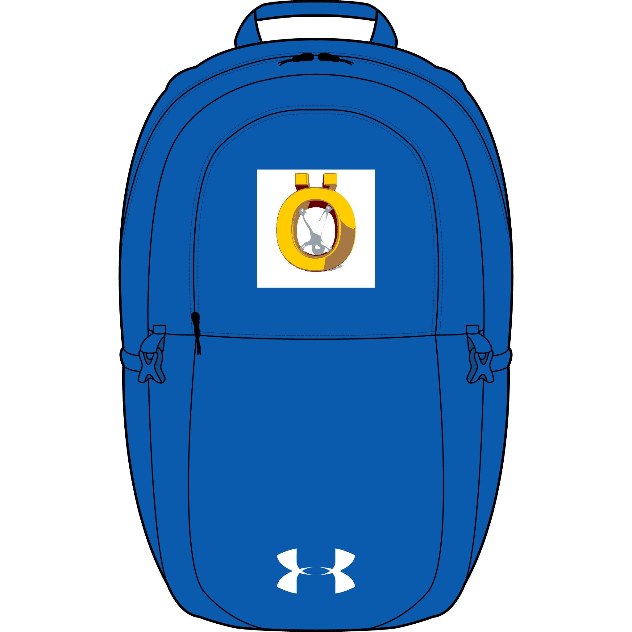 Goldener Buchstabe Ö Bestickter Rucksack | Under Armour All Sport