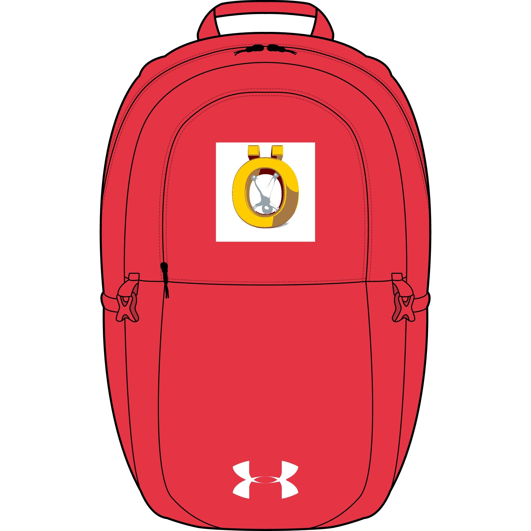 Goldener Buchstabe Ö Bestickter Rucksack | Under Armour All Sport