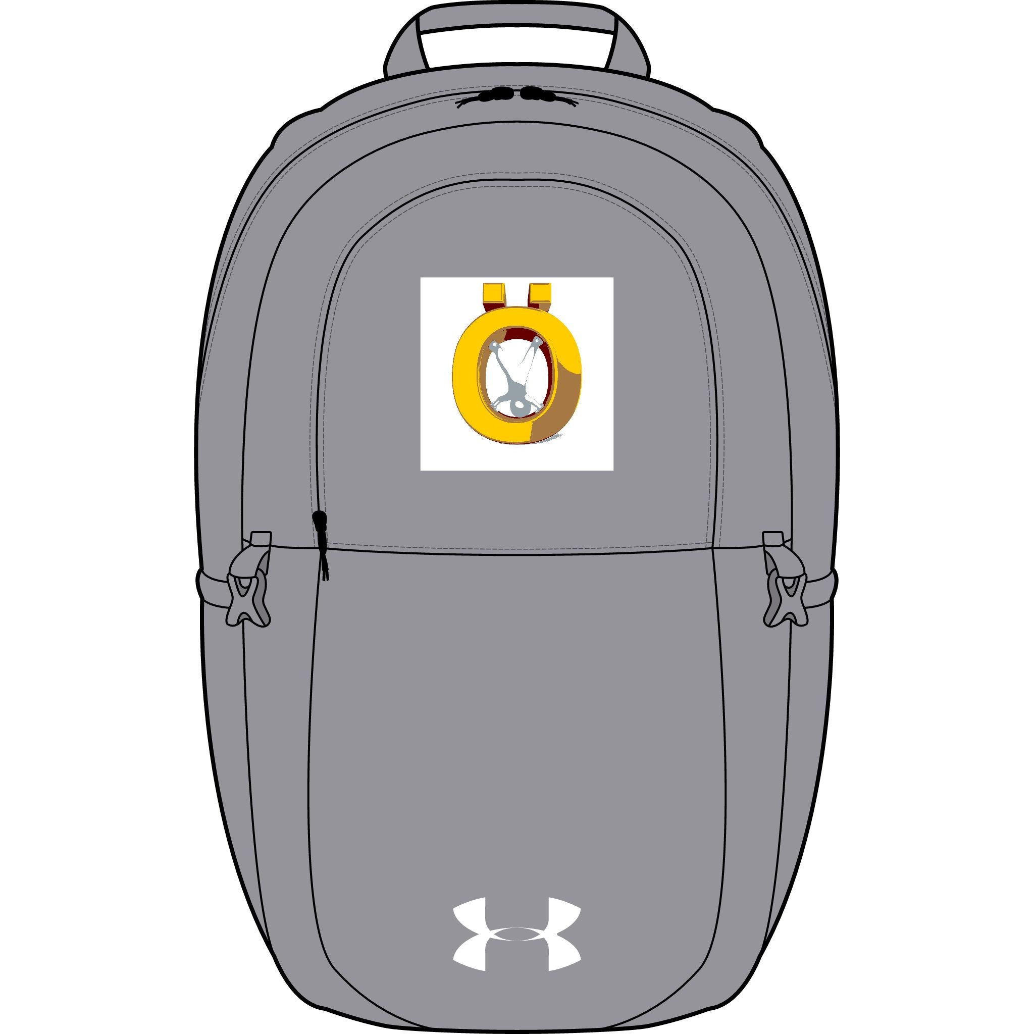 Goldener Buchstabe Ö Bestickter Rucksack | Under Armour All Sport