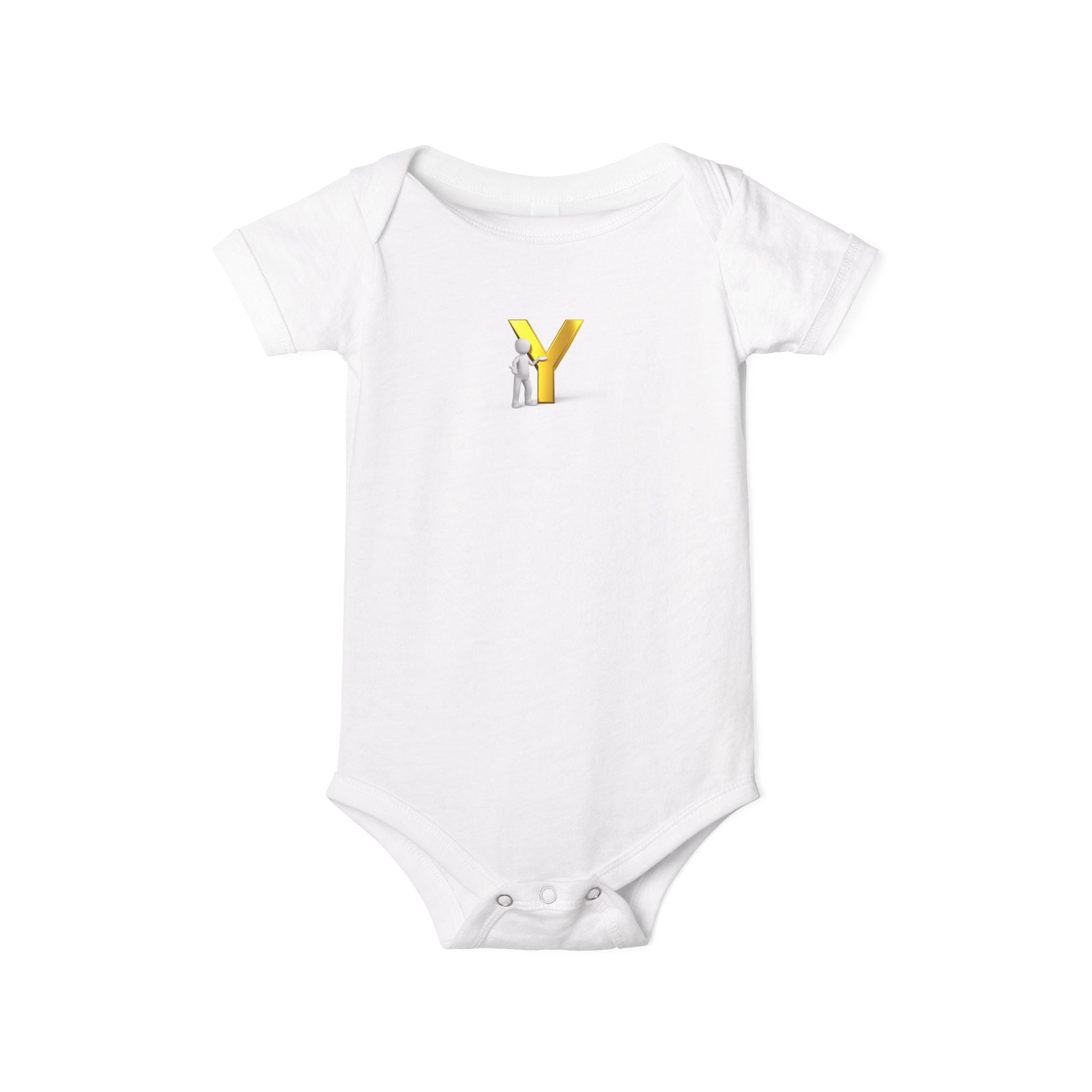 Body Bébé Jaune Lettre Y | Monogramme Body Bébé