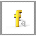 Woven-Style Coverlet | 3D Gold Letter F