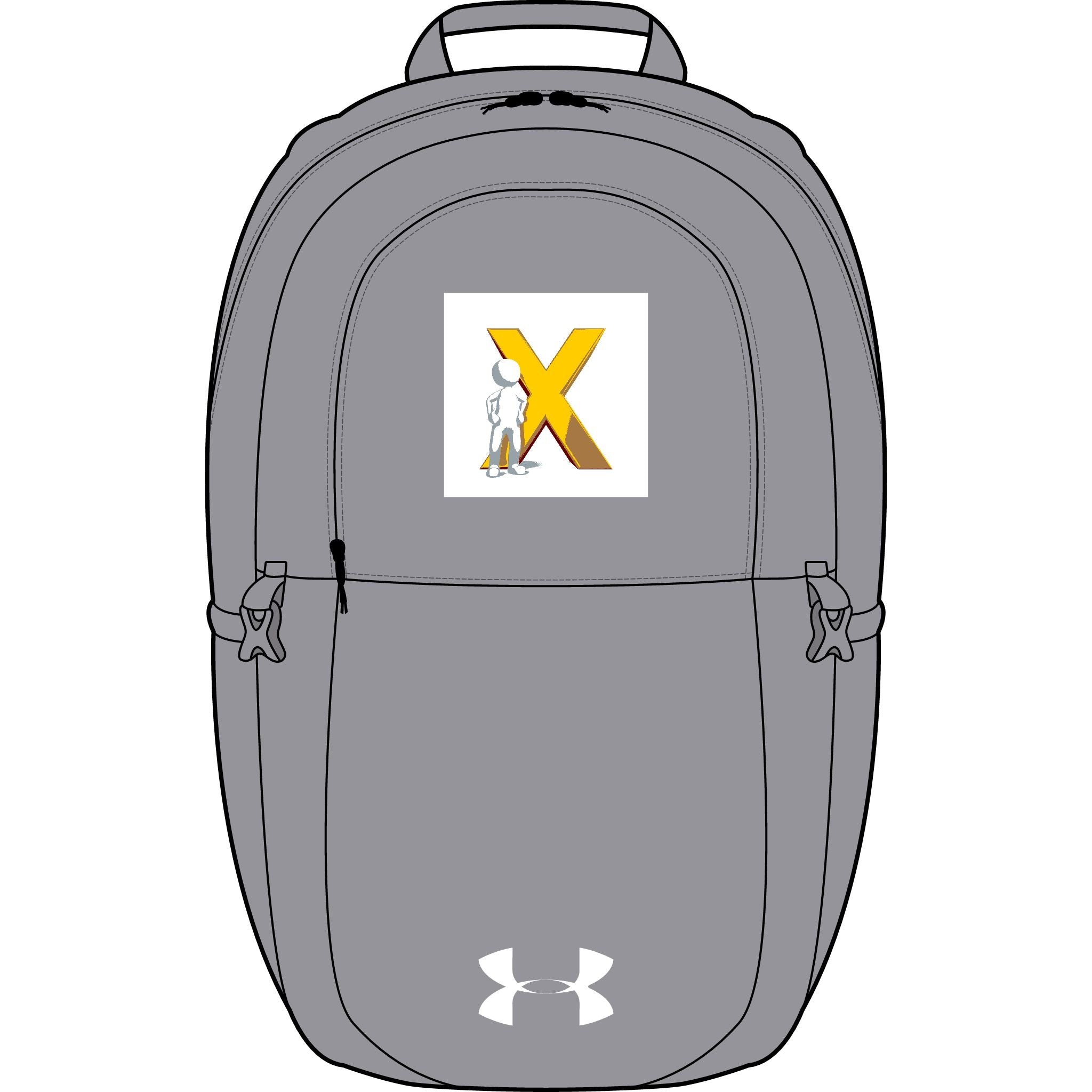 Gelber X Under Armour All Sport Rucksack | Bestickter Aufnäher