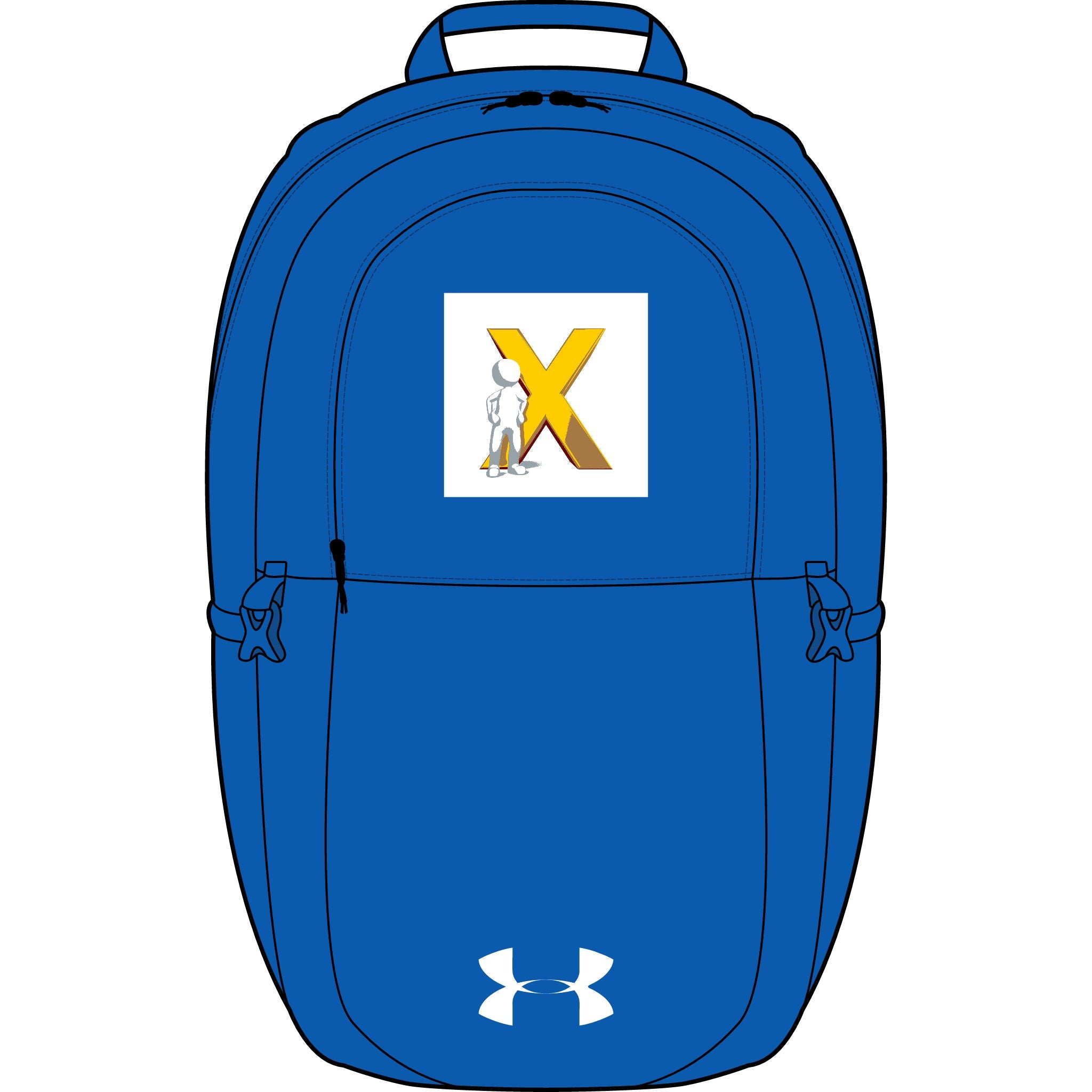 Gelber X Under Armour All Sport Rucksack | Bestickter Aufnäher