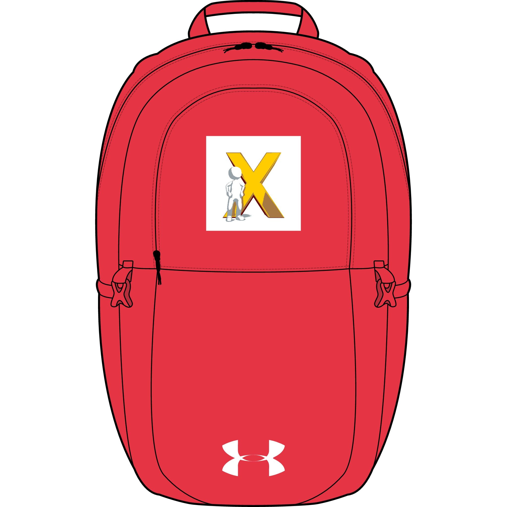 Gelber X Under Armour All Sport Rucksack | Bestickter Aufnäher