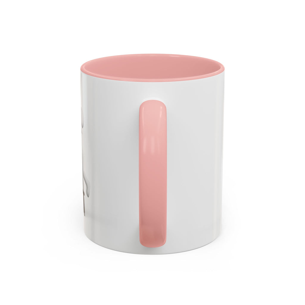 3D Figure Climbing Gold Letter i Mug | Accent Coffee Mug