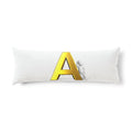 Gold Letter A monogram Body Pillow | Initial pillowcase, Alphabet decor