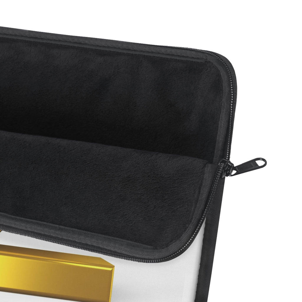 Gold 3D Letter Z Laptop Sleeve | Monogram Initial Z