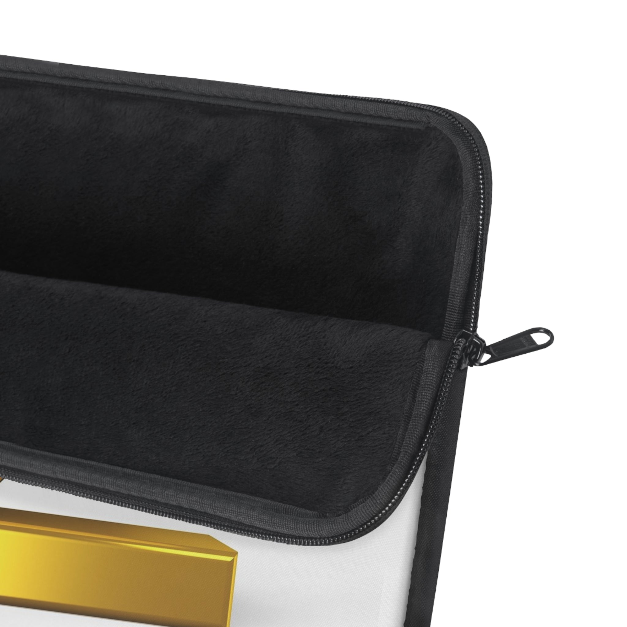 Gold 3D Letter Z Laptop Sleeve | Monogram Initial Z