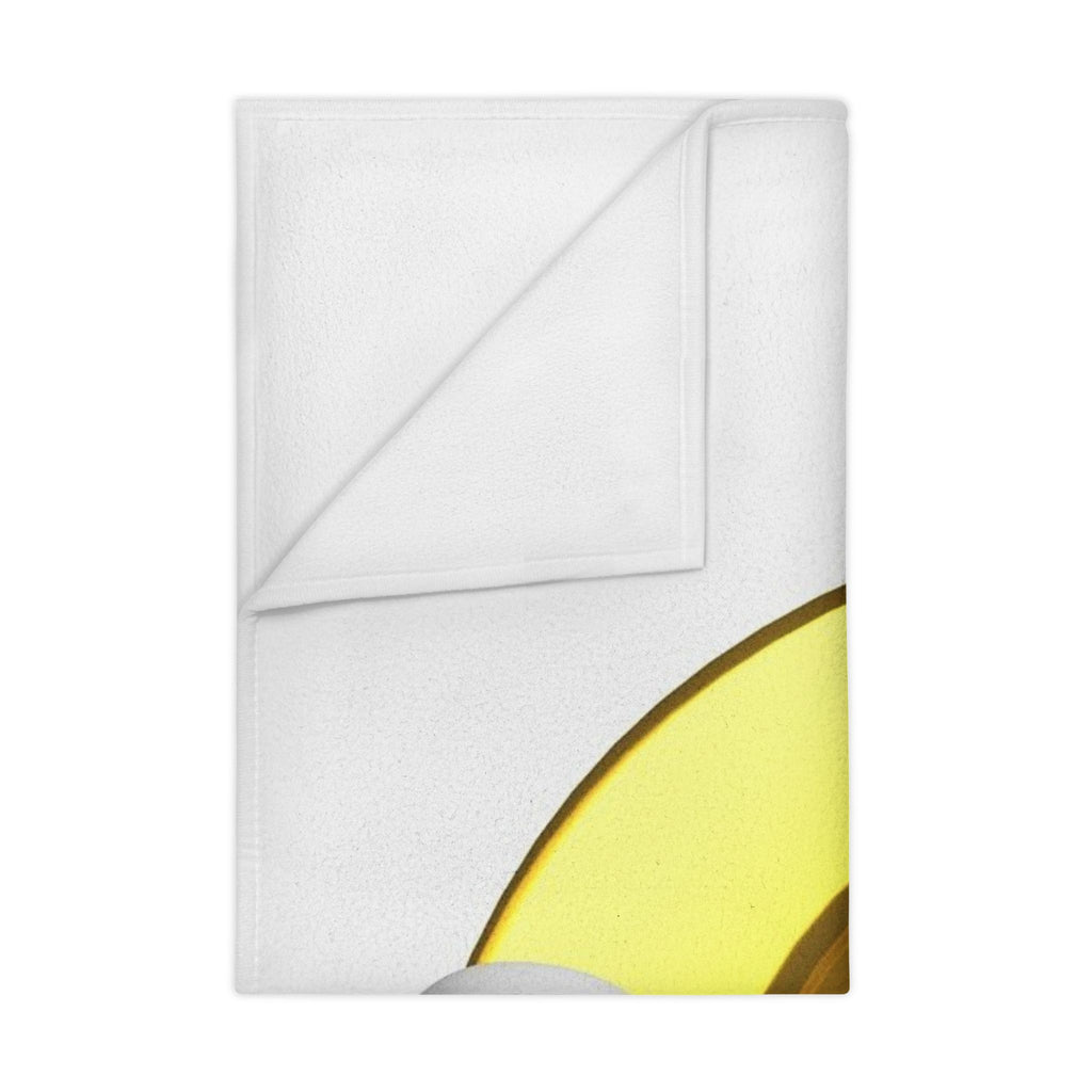 Gold Letter G with 3D Character Toddler Blanket | Monogram Initial Throw