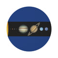 Solar System Planets Round Rug | Space Planetarium Floor Mat