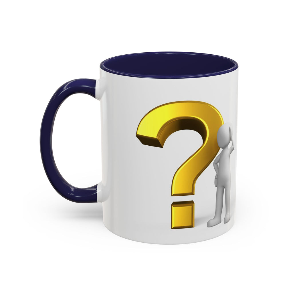 Fragezeichen-Figur-Tasse | Akzent-Kaffeetasse