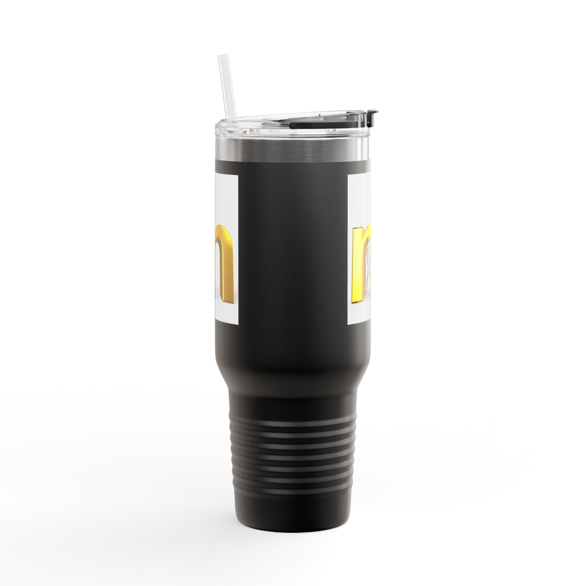 Mug de voyage M en lettre 3D dorée | Gobelet isotherme de 40 oz