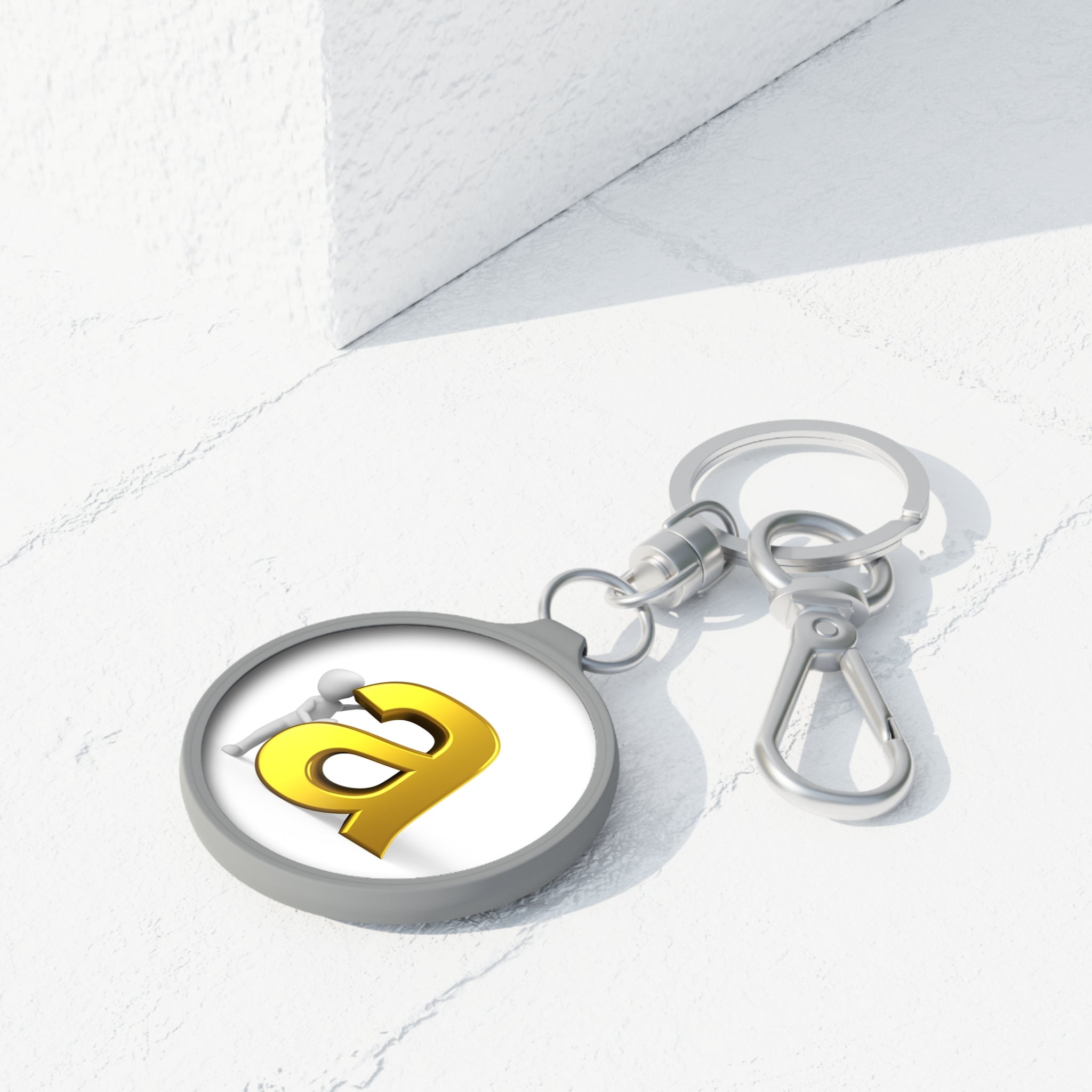 Keyring Tag | 3D Figure With Letter A