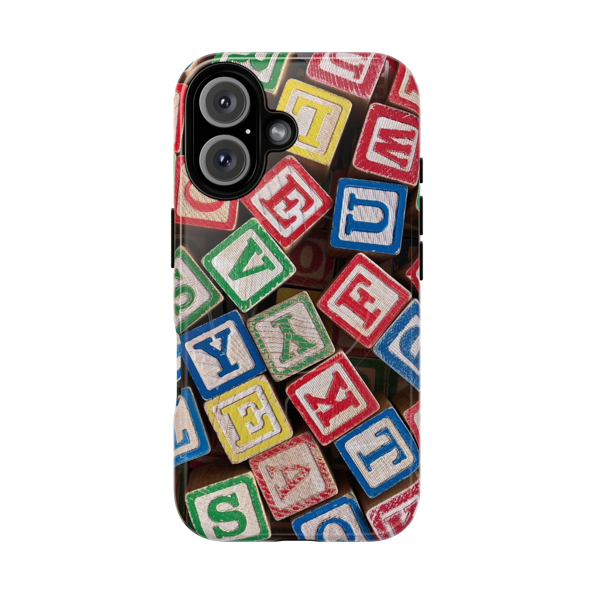 Vintage Alphabet Blocks Phone Case | Tough Magnetic Case