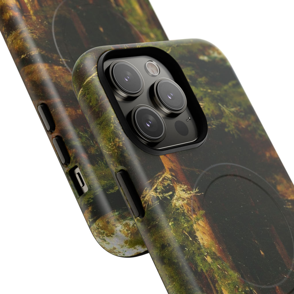 Autumn Forest Path phone case | Magnetic Tough Case, fall landscape art