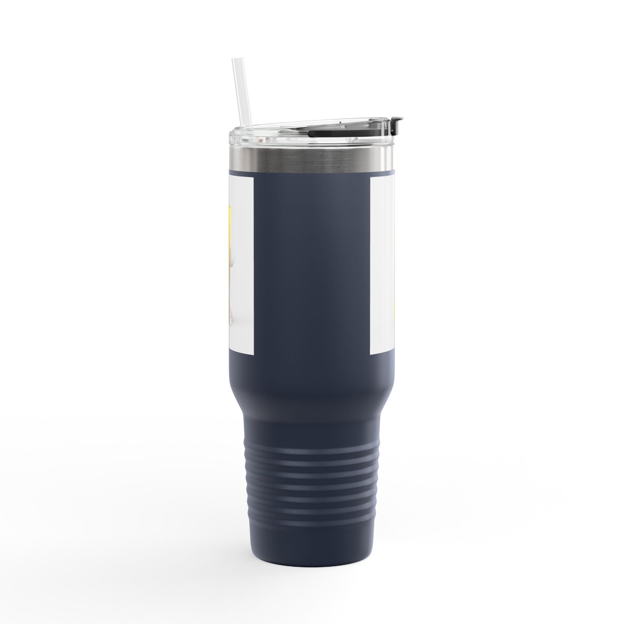 3D Character with Gold Exclamation Mark Travel Mug | 40oz Insulated Tumbler