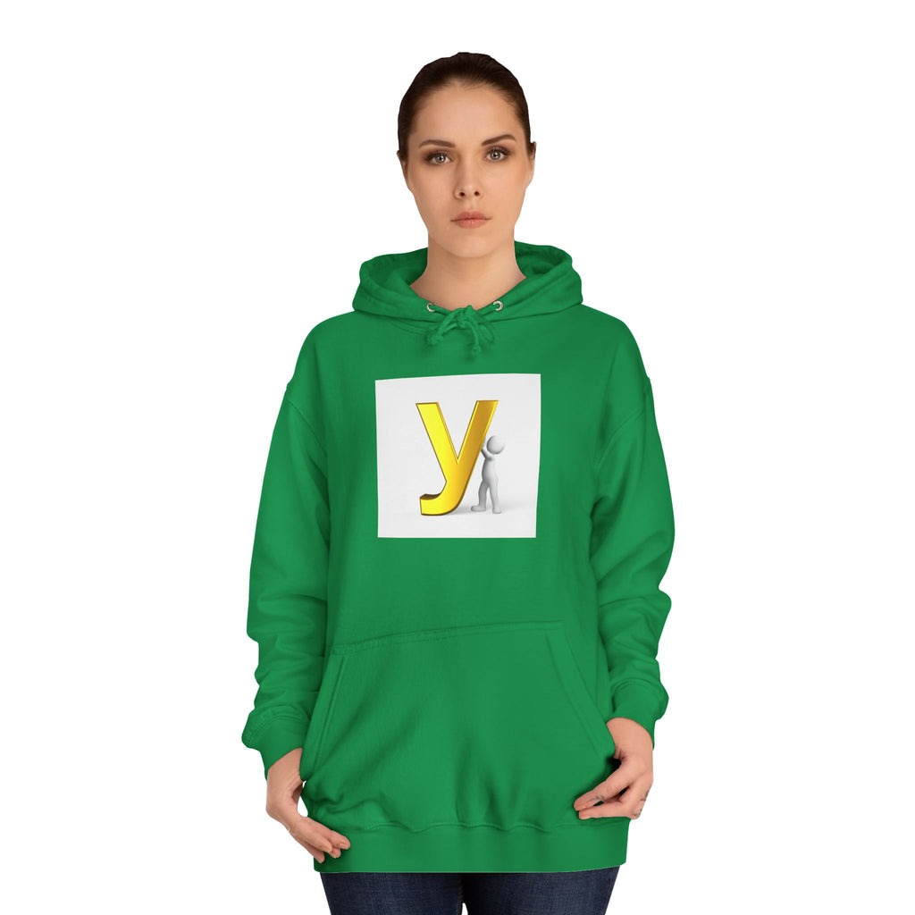Yellow 3D Letter Y hoodie | Letterman Monogram Initial Sweatshirt