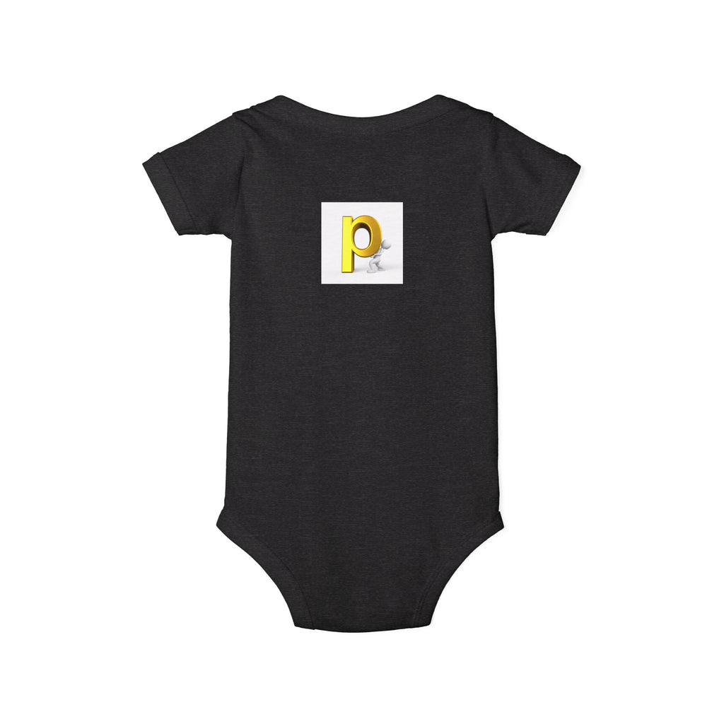 Yellow Letter P  Baby Bodysuit | Infant One Piece