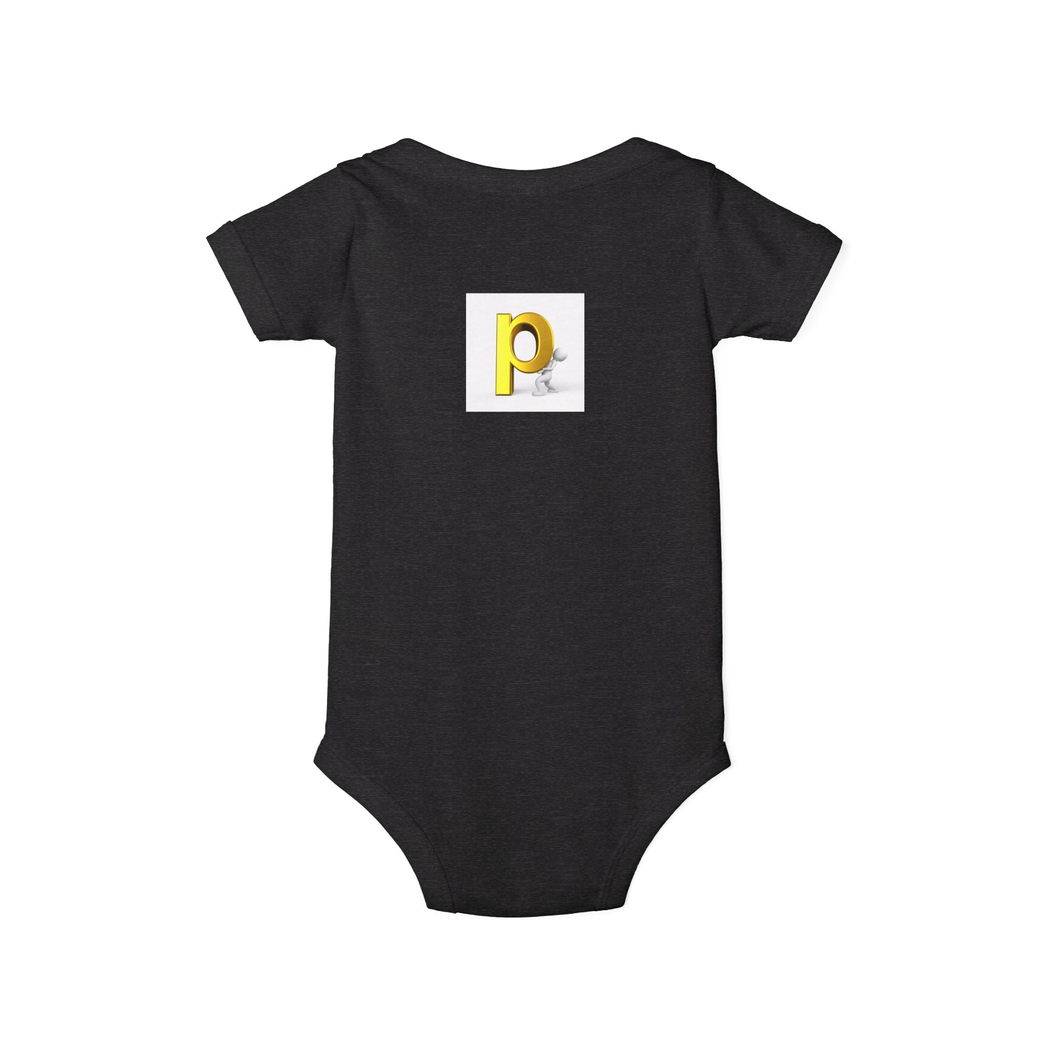 Yellow Letter P  Baby Bodysuit | Infant One Piece