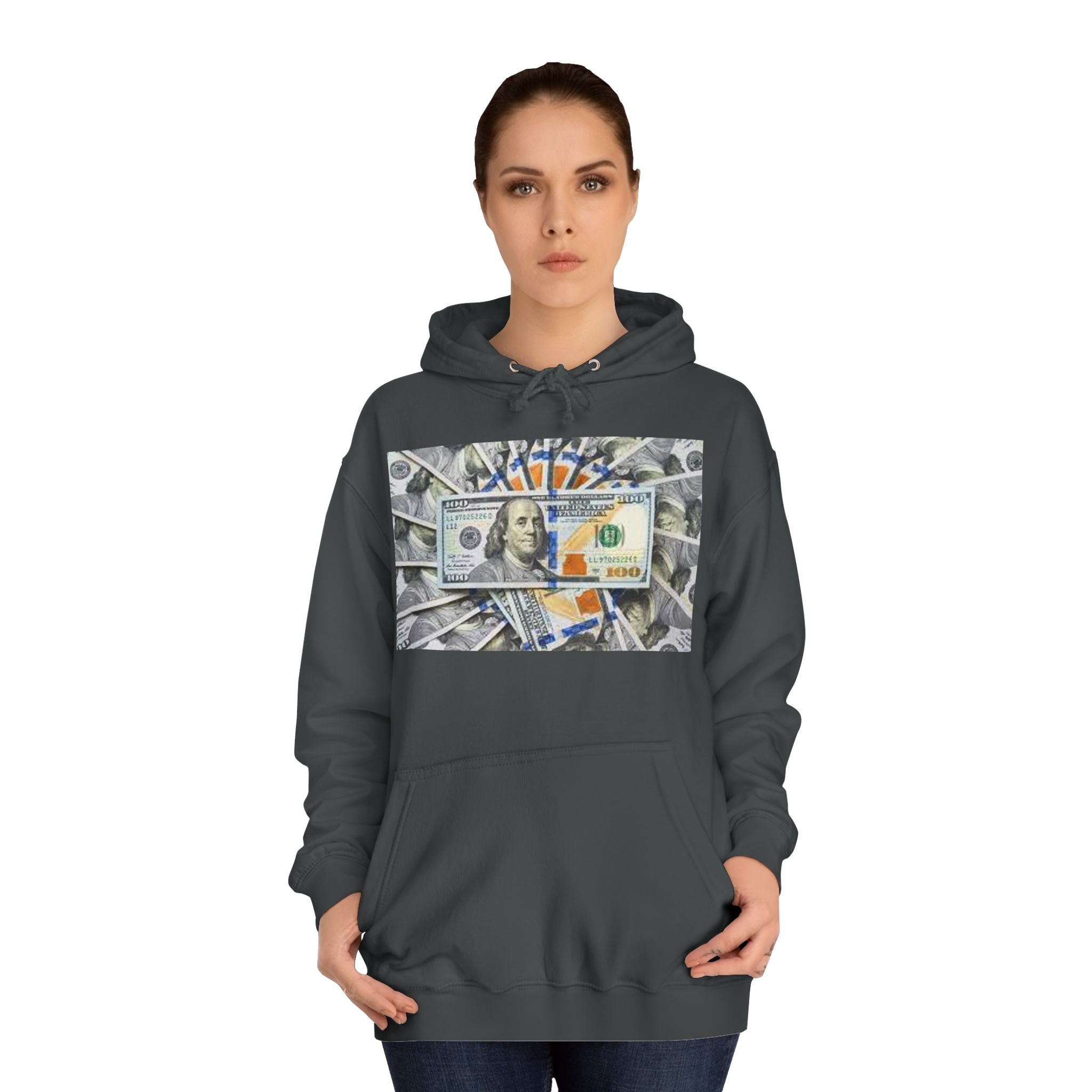 Hundred Dollar Bill Hoodie | Money Graphic Sweatshirt