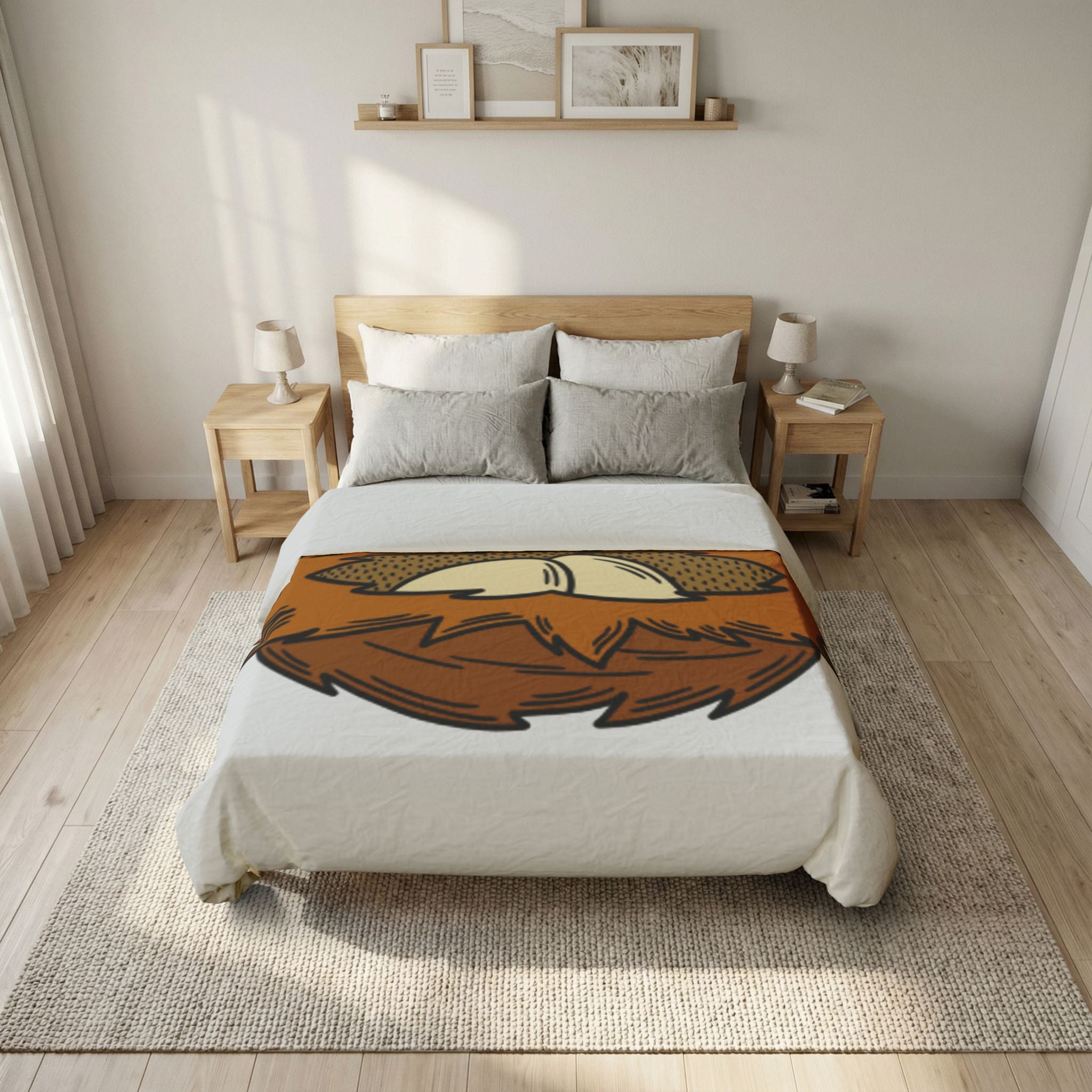 Aquilae Nido Nest Illustration Cotton Duvet Cover | Bird Nest Bedding
