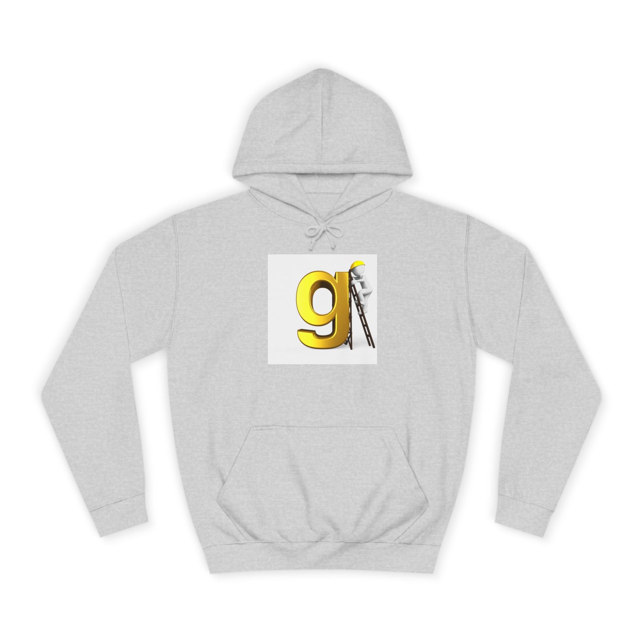 Gold Letter G with Painter Character Hoodie | Initial Monogram