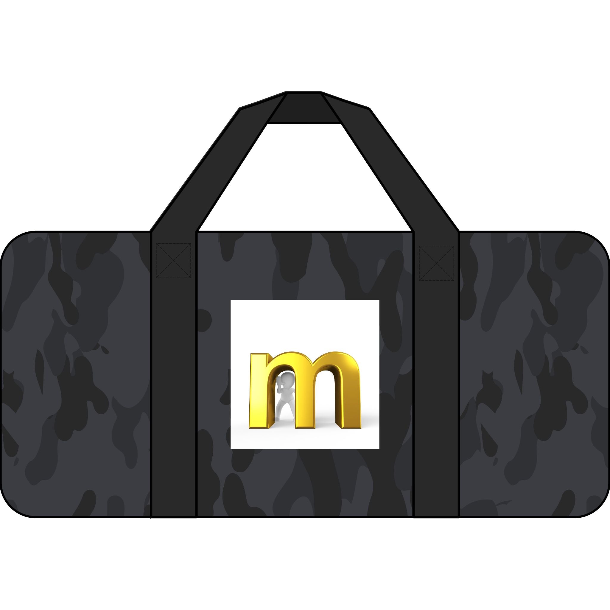 Gold M Logo Tripper Duffel Bag | Checkered or Camo Straps