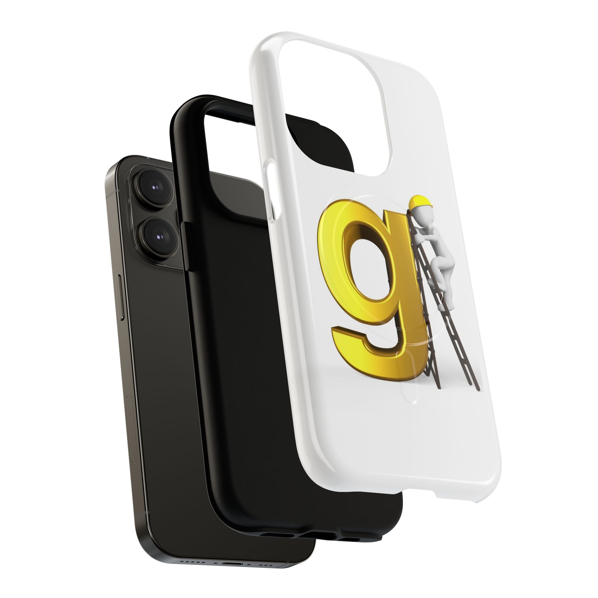 Golden Letter G Construction phone case | Magnetic Tough Case