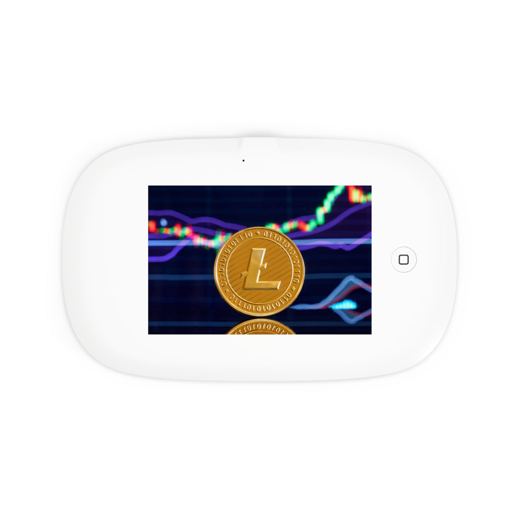 Litecoin Crypto Design UV Phone Sanitizer and Wireless Charging Pad