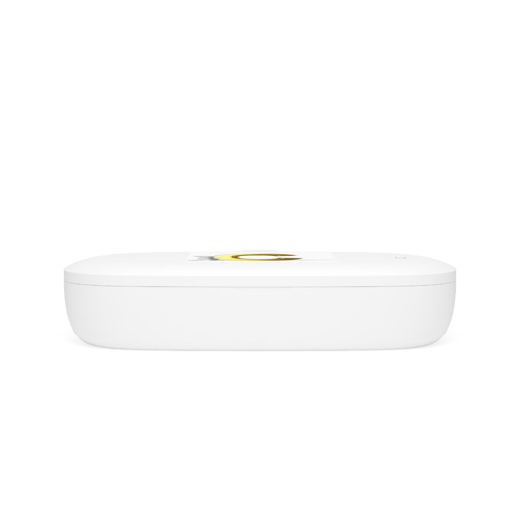 Gold Letter C design UV Phone Sanitizer and Wireless Charger