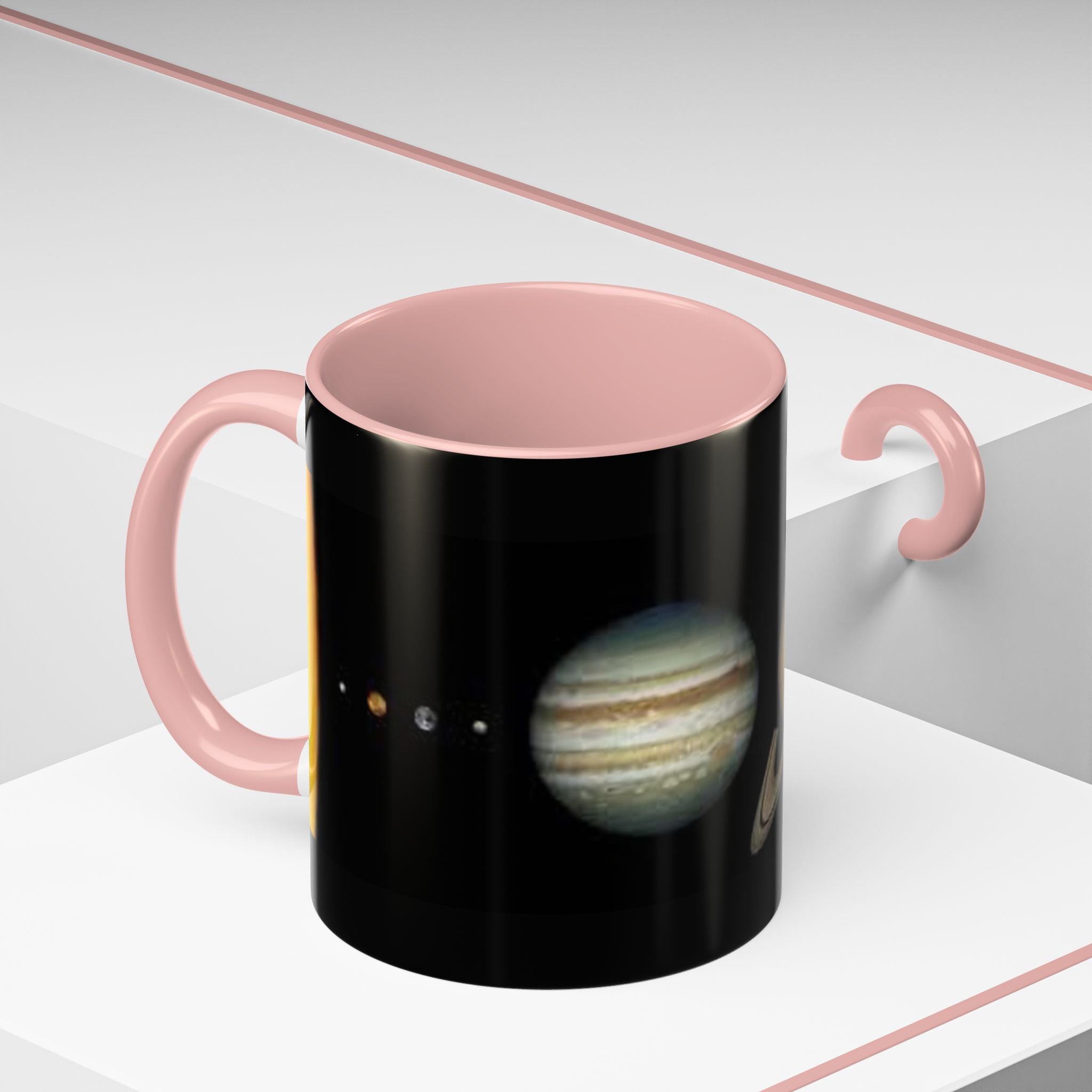Planeten-Sonnensystem-Tasse | Akzent-Kaffeetasse mit Saturn und Jupiter