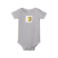 Yellow Letter G with worker Onesie | Baby Bodysuit, Alphabet Initial