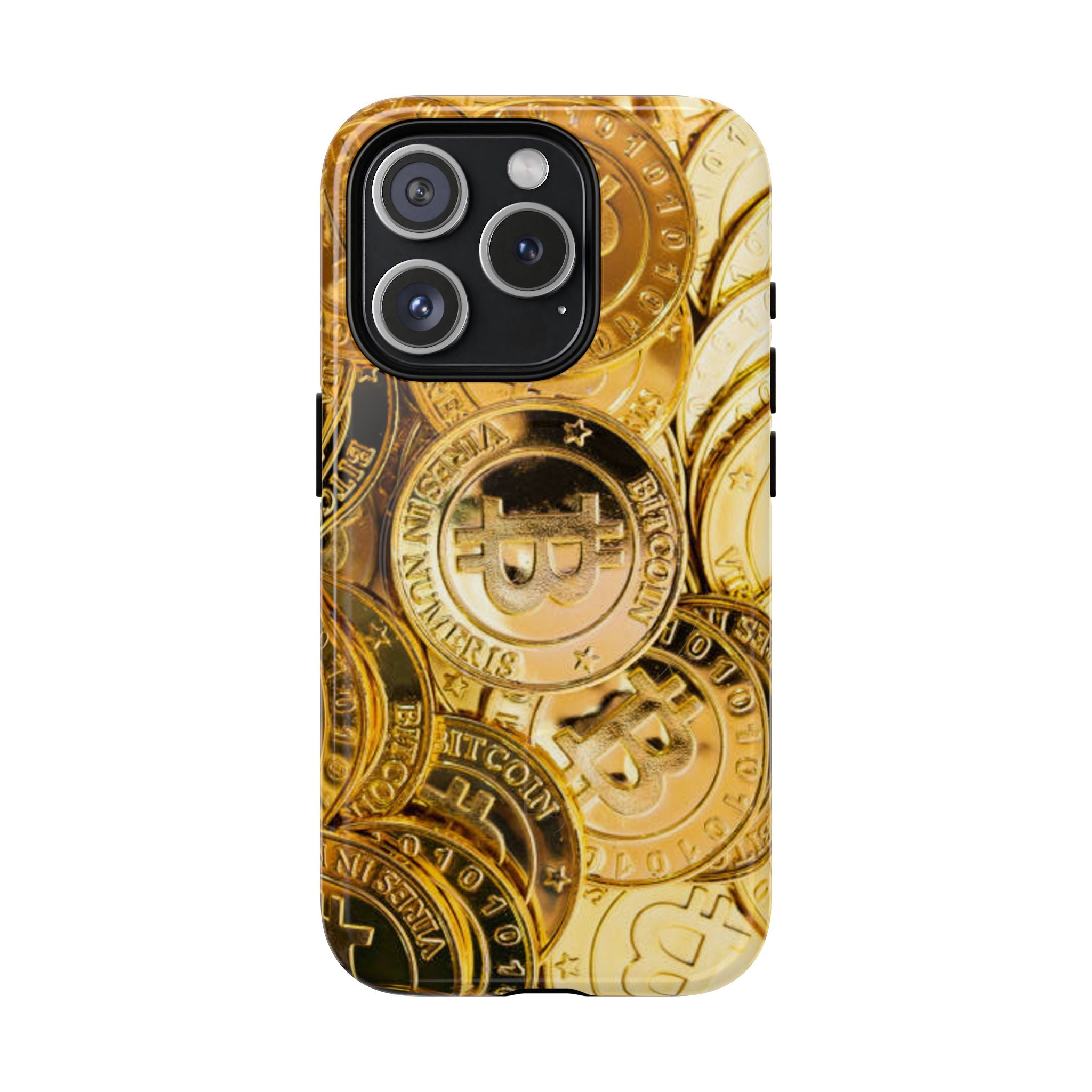 Coque de Téléphone Bitcoin Or | Coque Magnétique Robuste