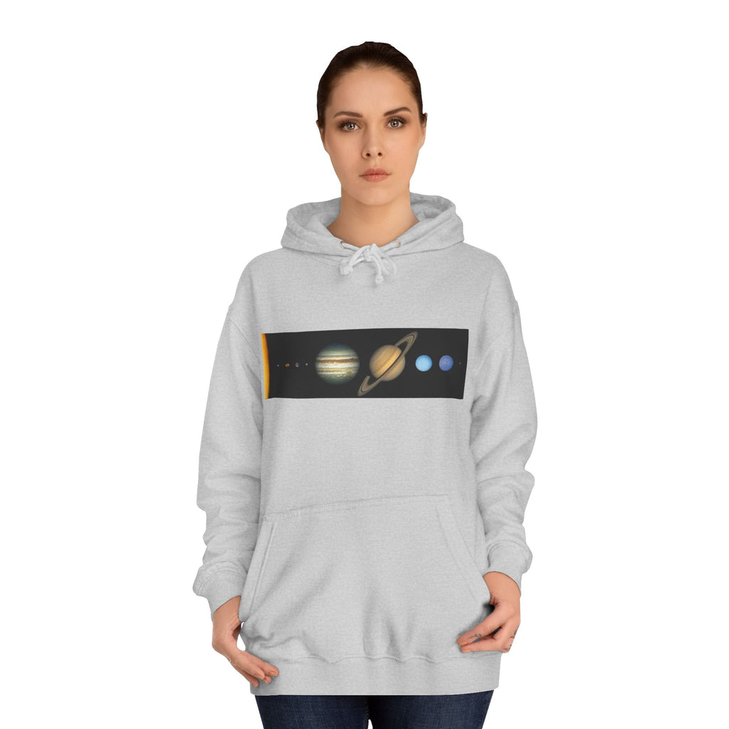 Solar System Planets Hoodie | Saturn Jupiter Earth Mars Nebula Design