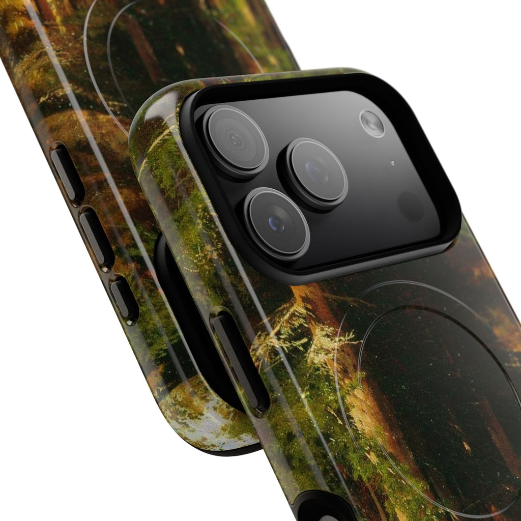 Autumn Forest Path phone case | Magnetic Tough Case, fall landscape art