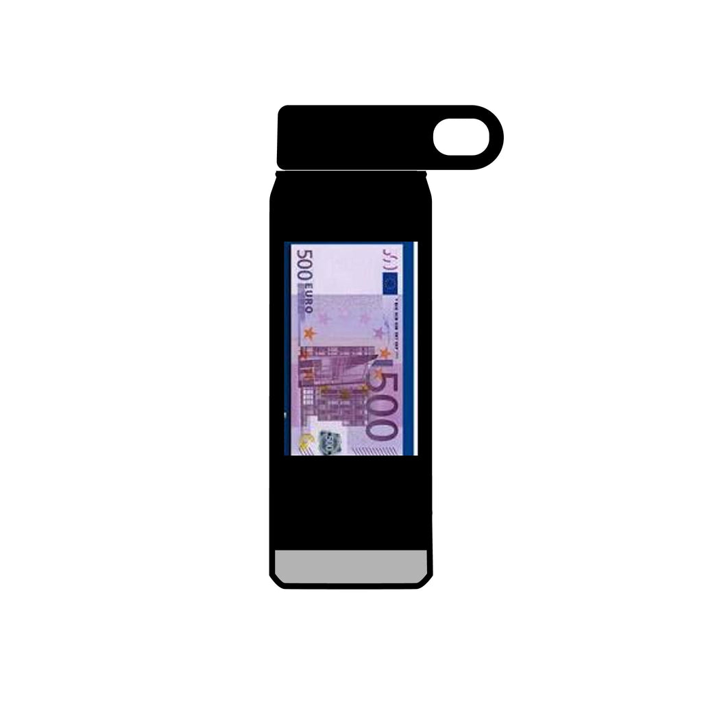 500 Euro Banknote Water Bottle | Money Novelty Thermos, 20oz