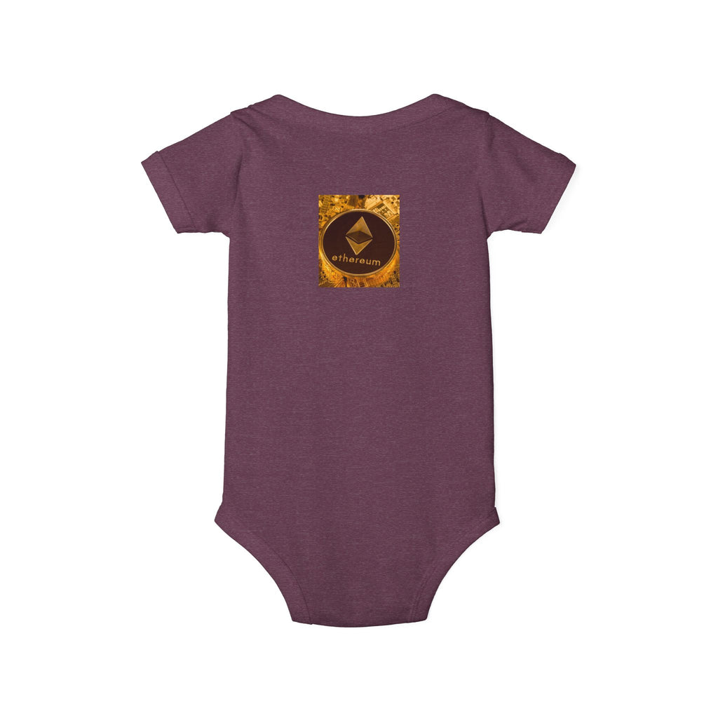 Ethereum Logo Infant Onesie | Crypto Baby Bodysuit