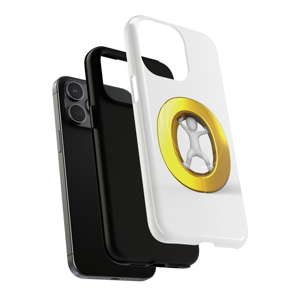 3D Gold Letter O Figure Phone Case | Tough Magnetic Case