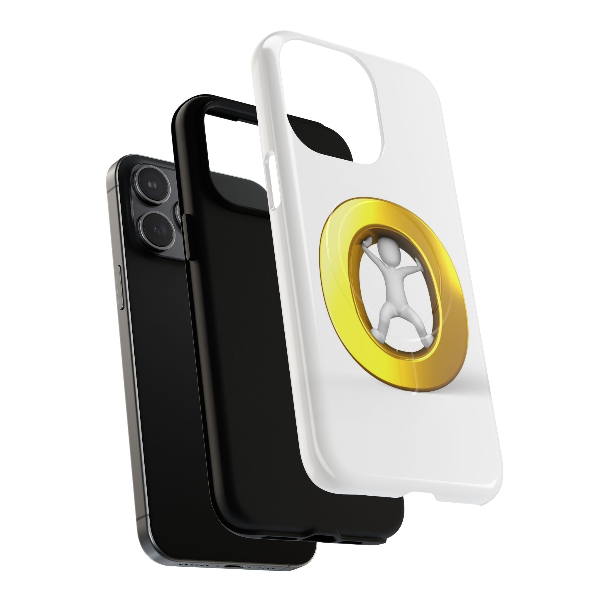 3D Gold Letter O Figure Phone Case | Tough Magnetic Case