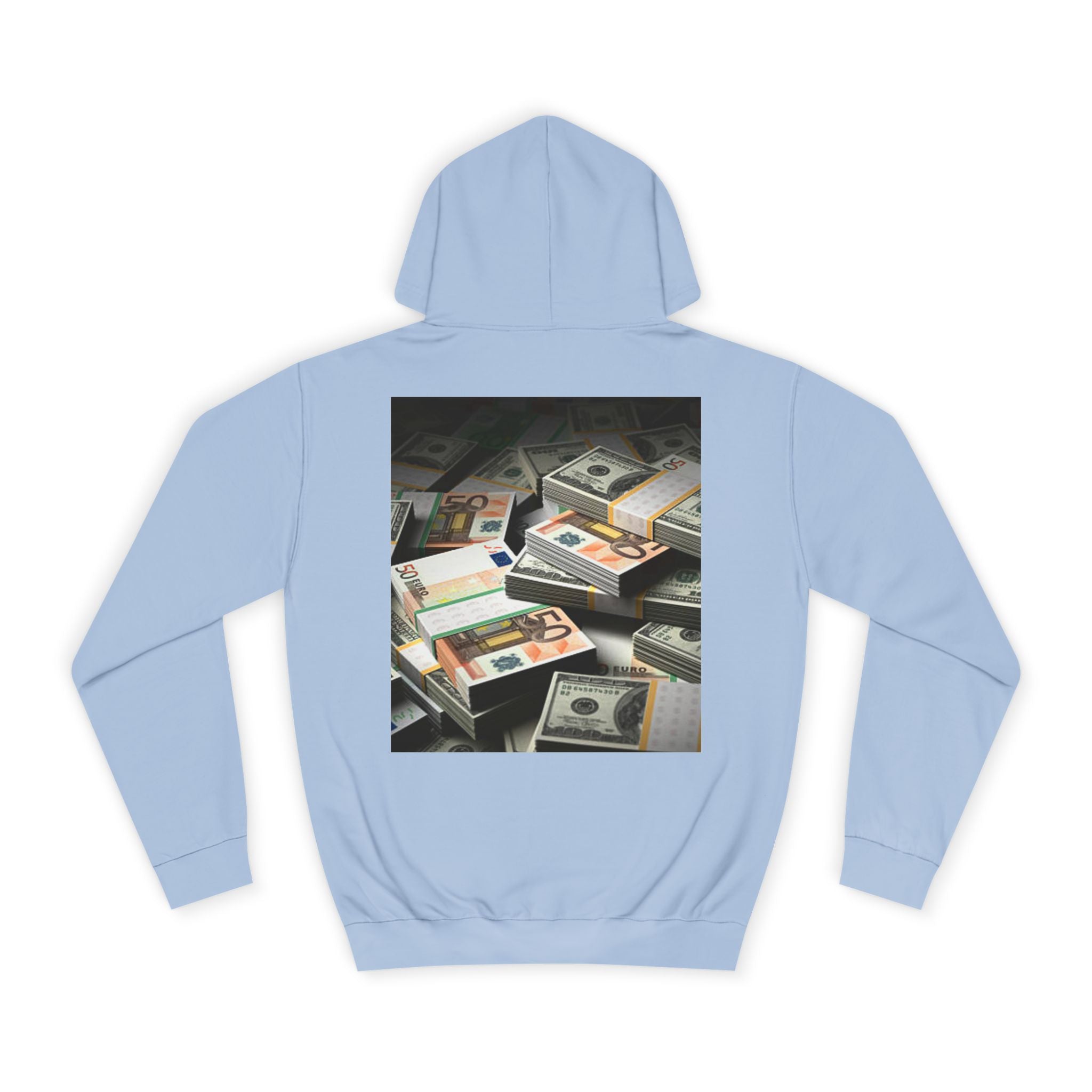 Stacked Cash Money Hoodie | Vintage Banknote Print, Stacks of Dollars