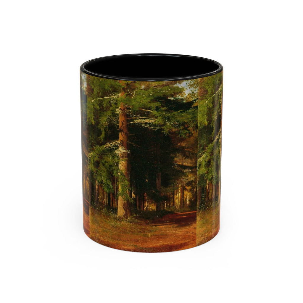 Waldweg-Malerei Tasse | Akzent-Kaffeetasse 11oz 15oz