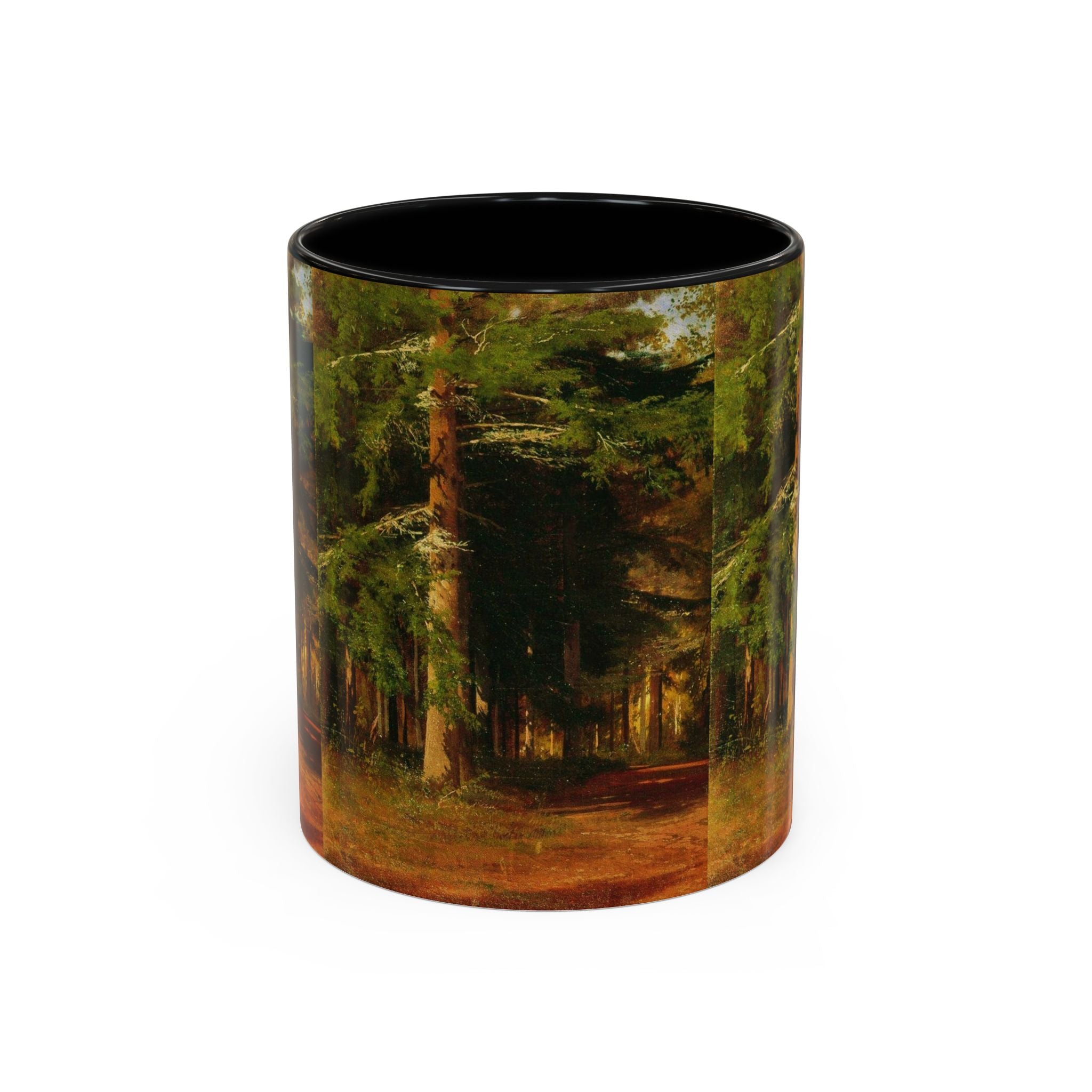 Waldweg-Malerei Tasse | Akzent-Kaffeetasse 11oz 15oz