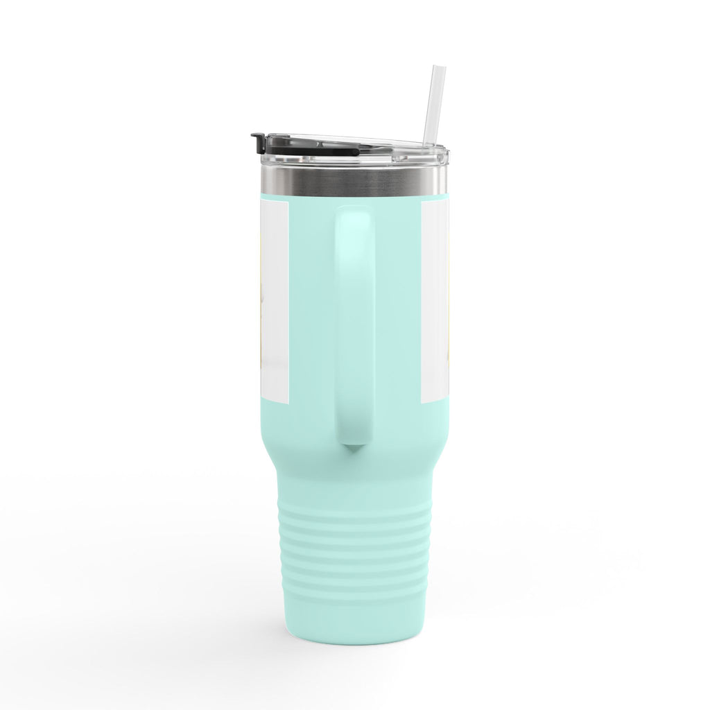 Yellow Letter i Character Travel Mug | 40oz Insulated Tumbler