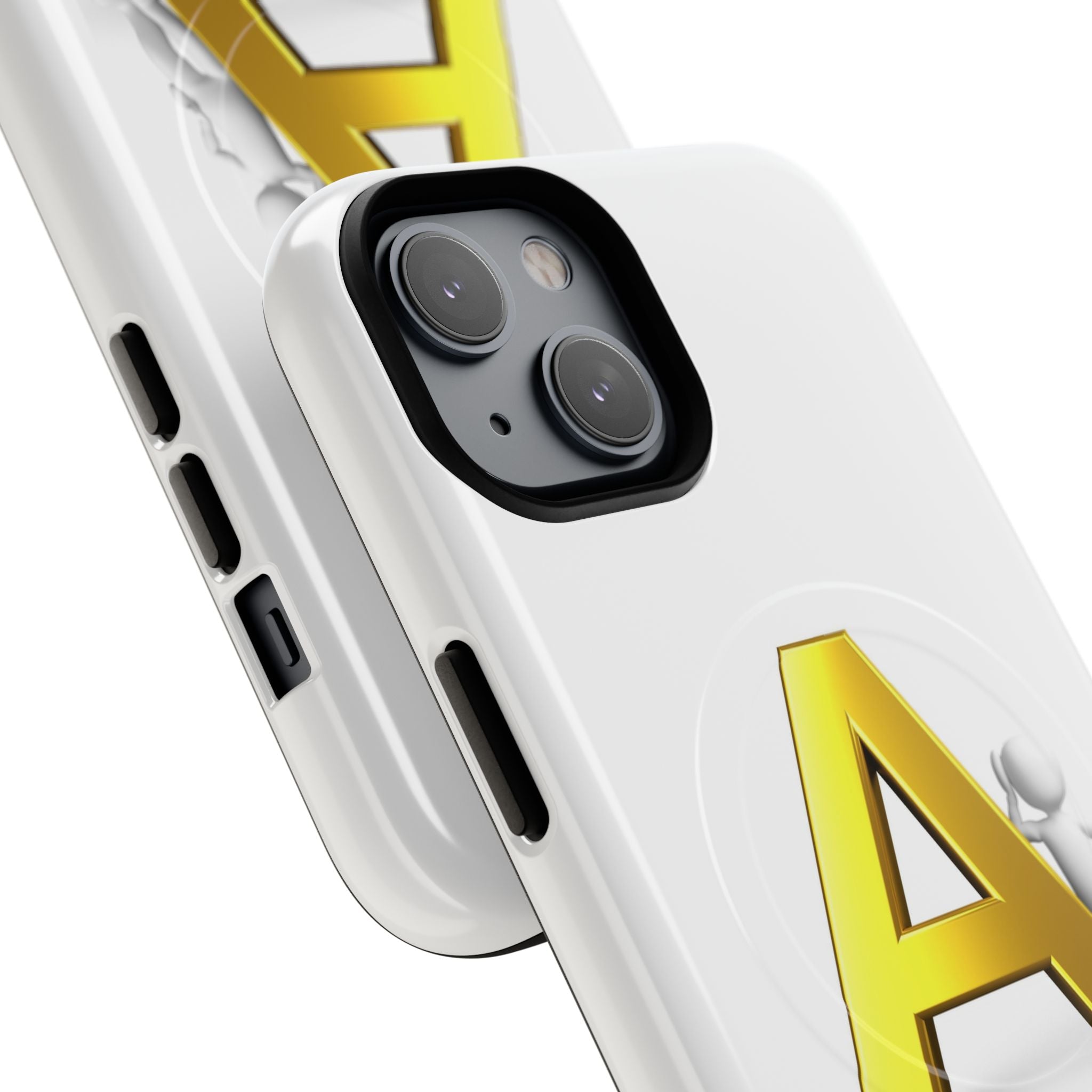 Gold Letter A Phone Case | Tough Magnetic Case, Initial Monogram