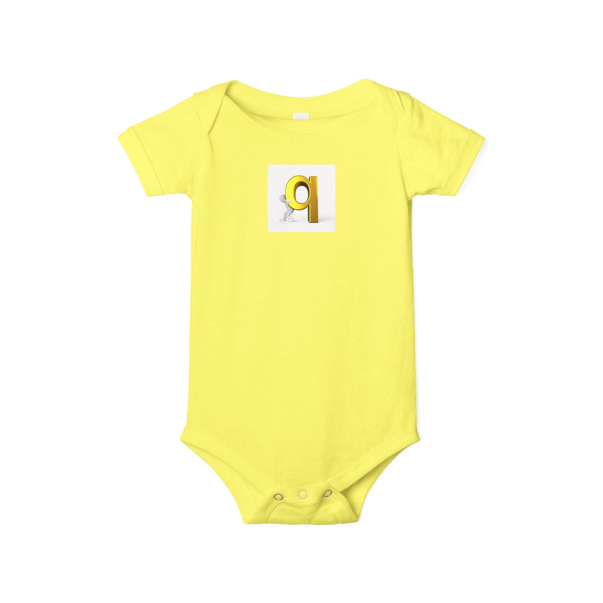 Body pour bébé illustration lettre q | Body minimaliste pour bébé