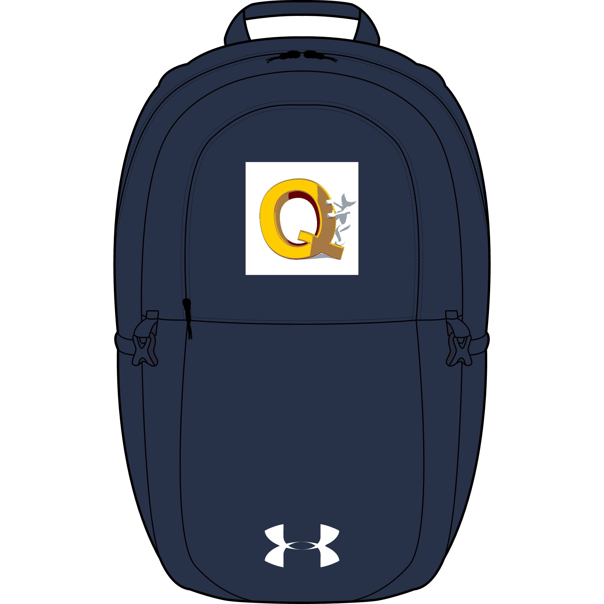 Q Letter Logo Backpack | Embroidered Under Armour All Sport Backpack