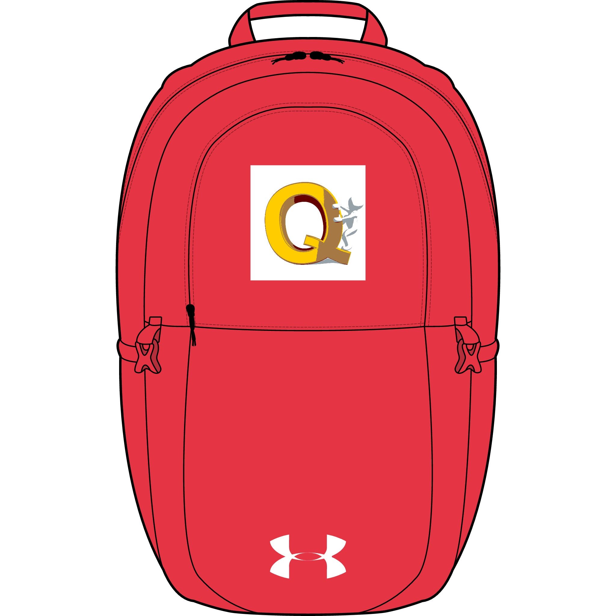 Q-Letter-Logo-Rucksack | Bestickter Under Armour All Sport Rucksack
