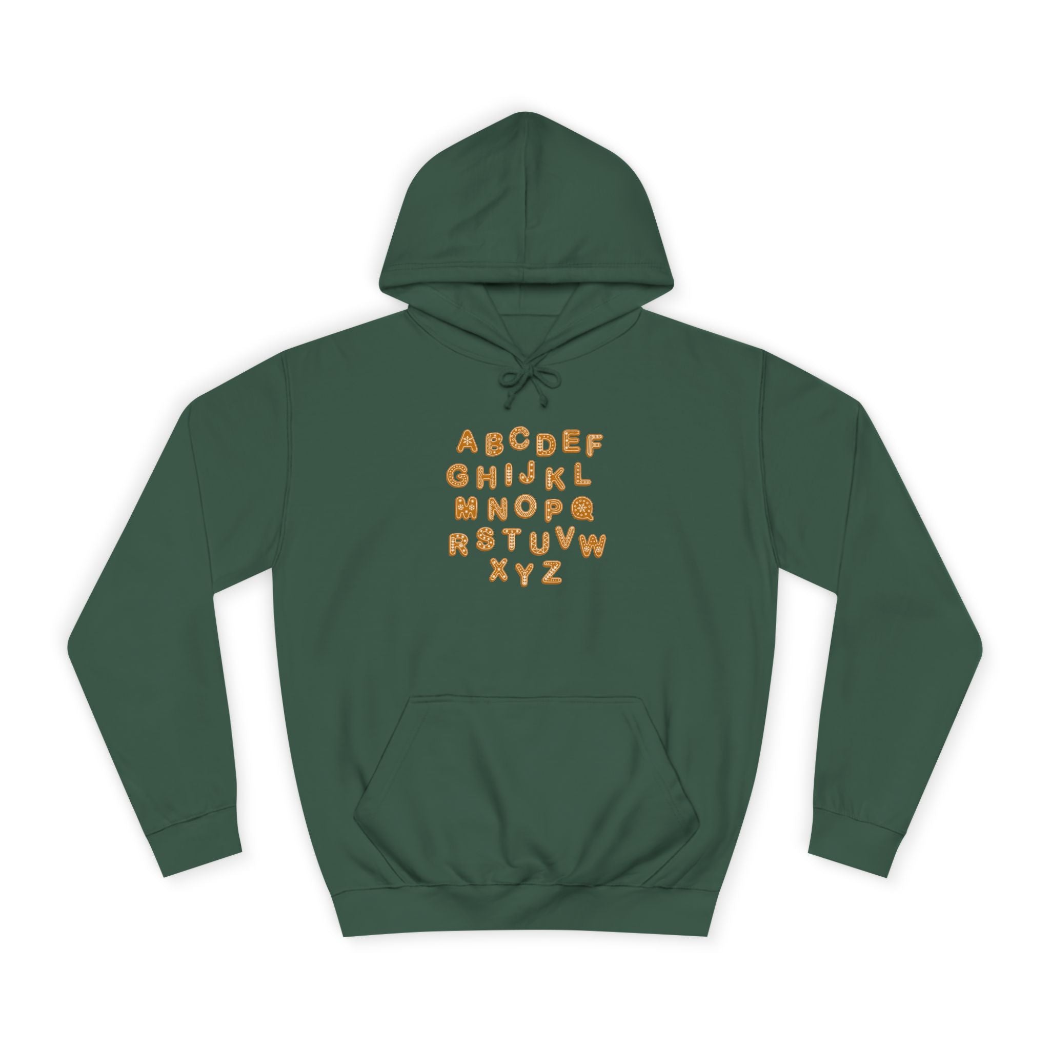 Sweat à capuche Alphabet Biscuits | Sweatshirt Lettres de A à Z Police Biscuits