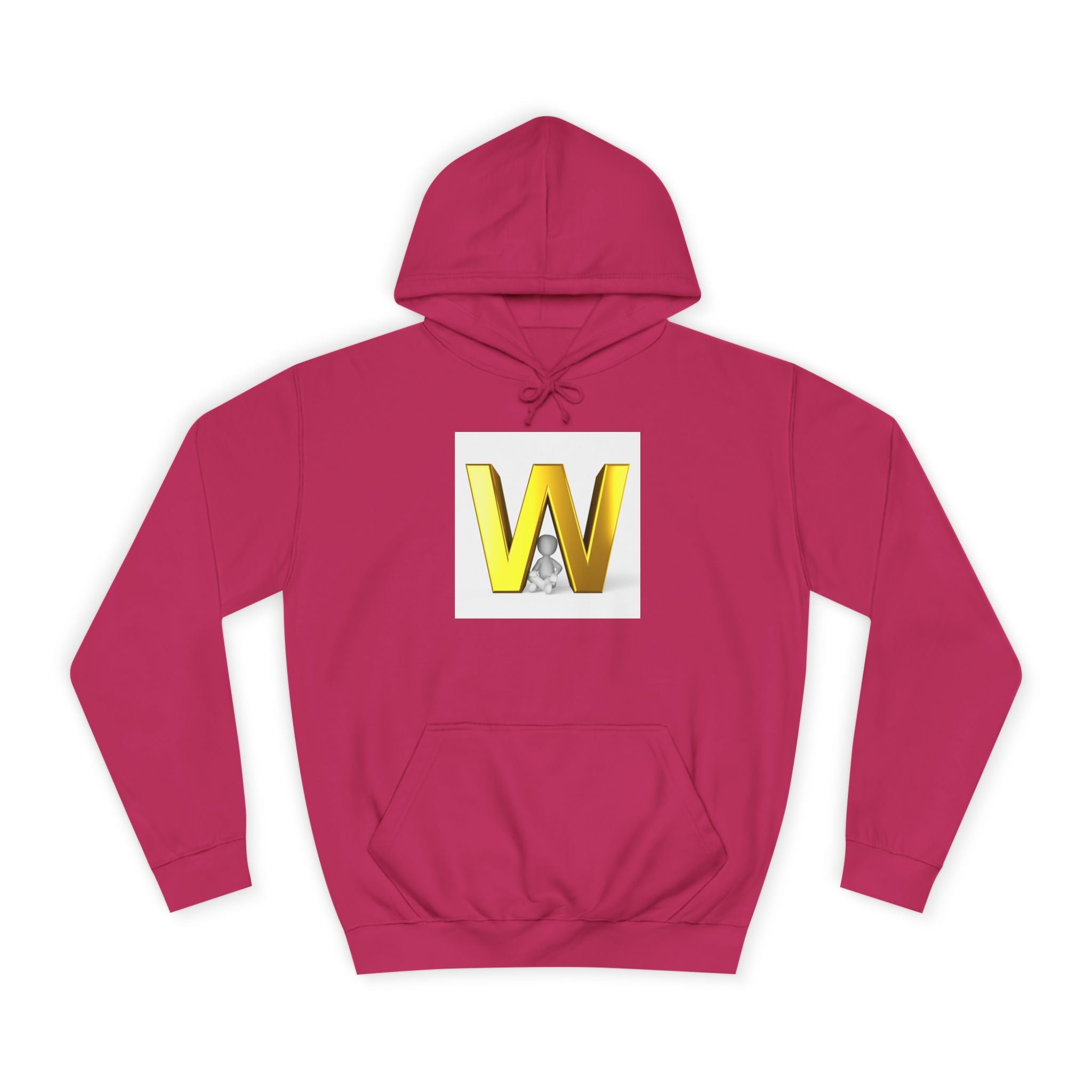 Sweat à capuche lettre W 3D dorée | Sweat initial monogramme
